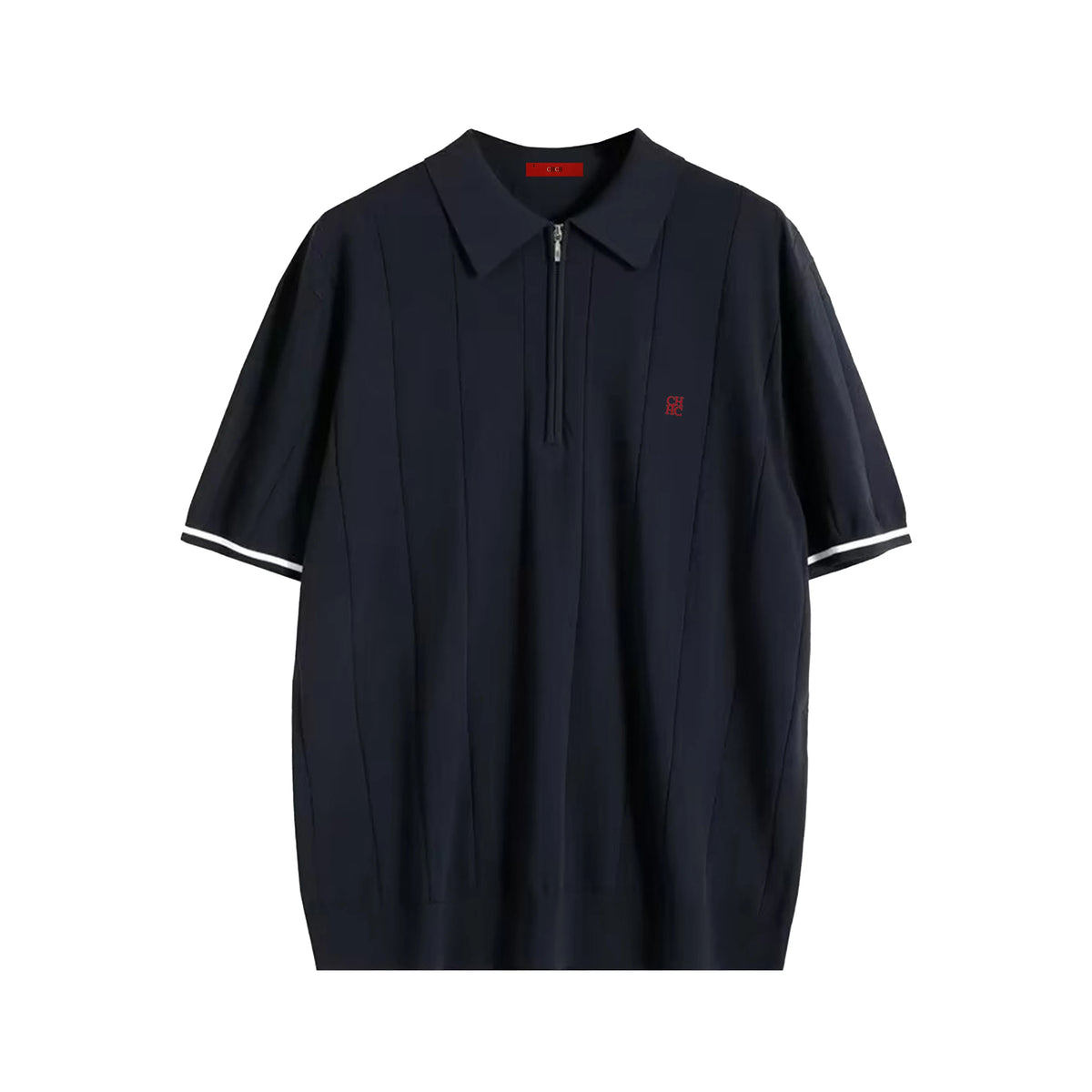 Polo Masculina de Tricô Canelado