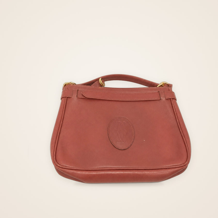 Bolsa Cartier Clássica Vintage em Couro