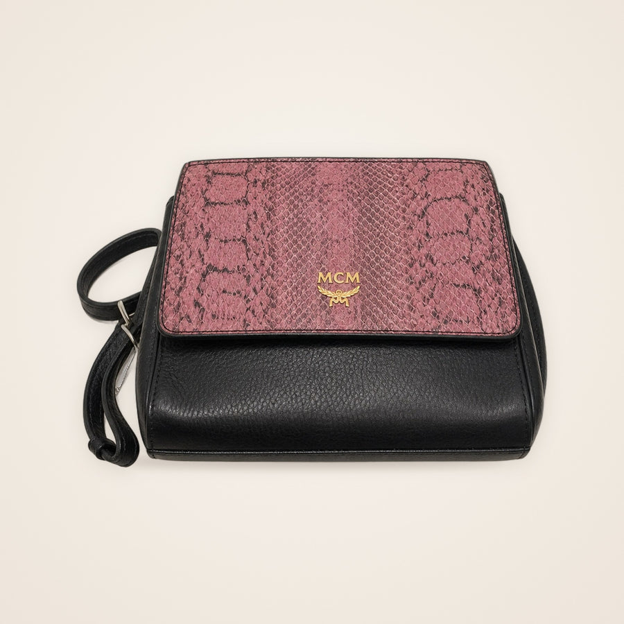 Bolsa MCM Crossbody em Lona