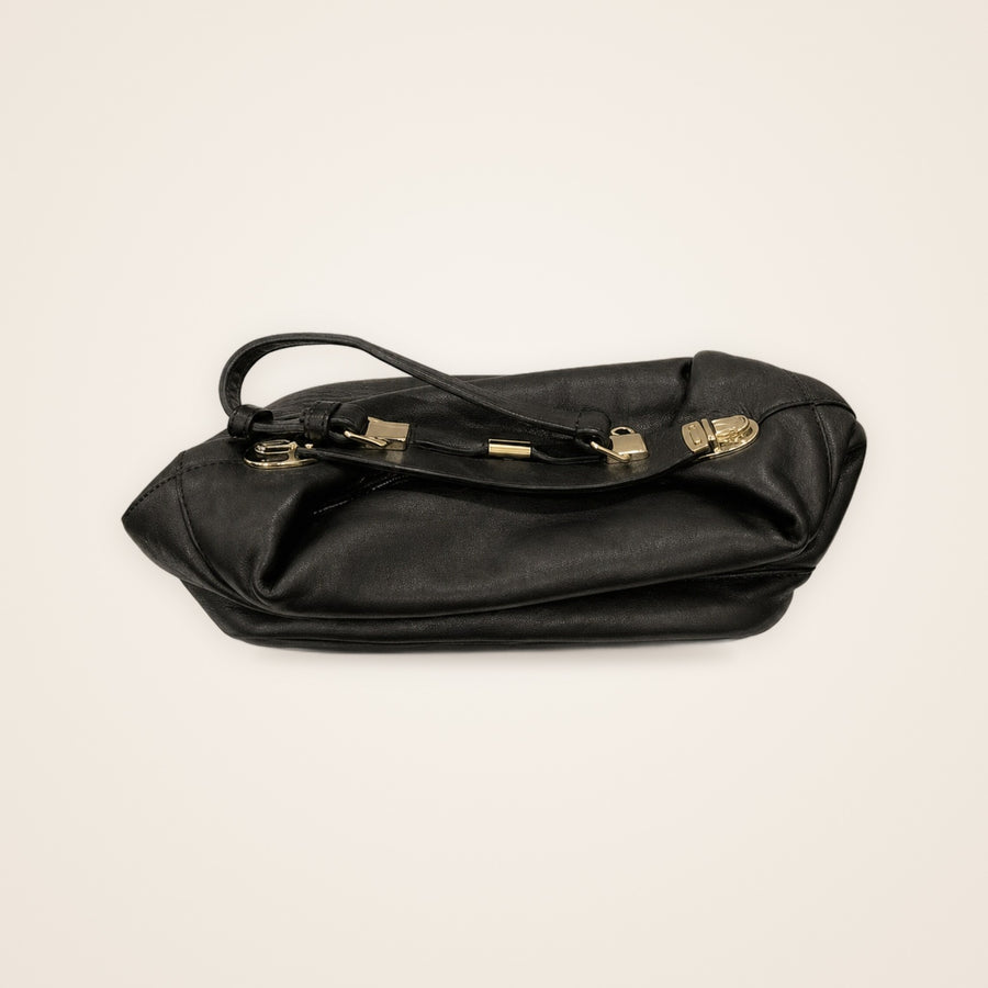 Bolsa Red Valentino Preta em Couro